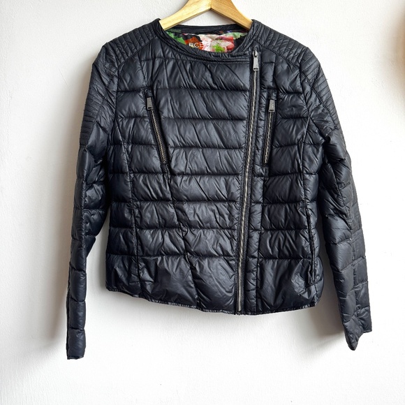 BCBGeneration Motorcycle Down Puffer Jacket - Size M - Picture 1 of 9